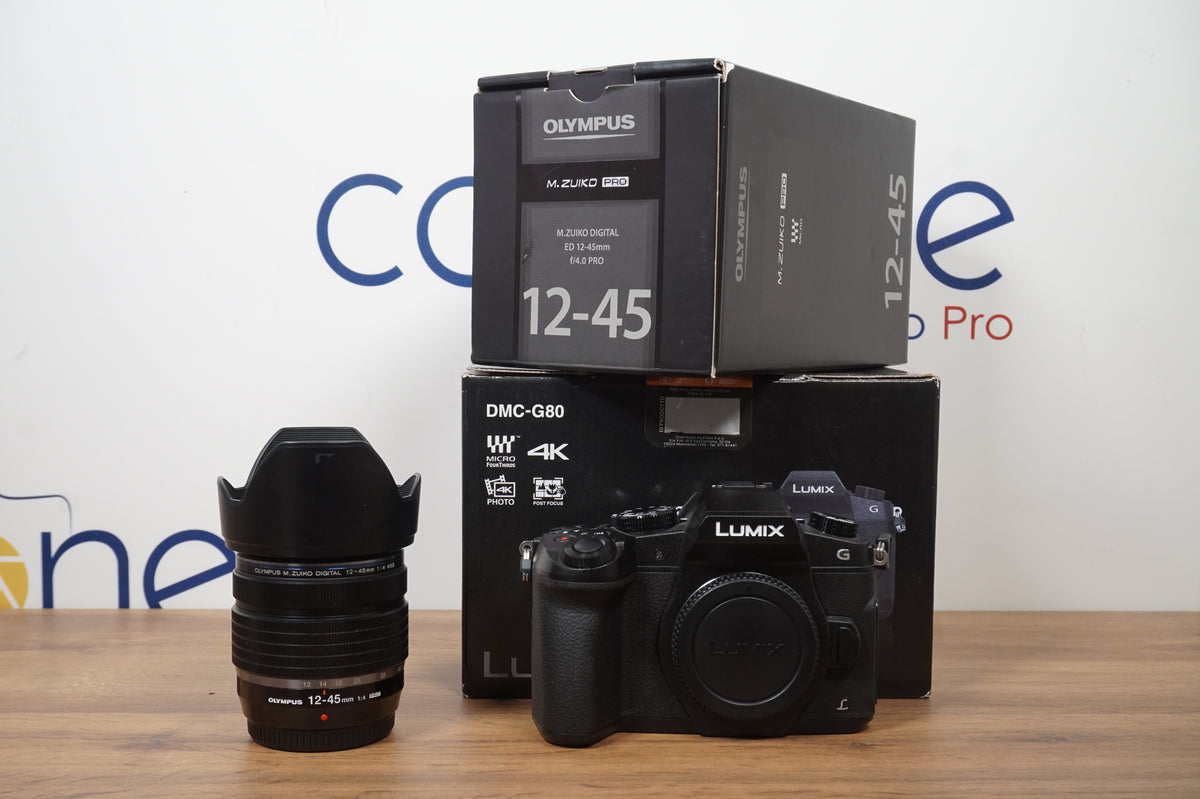 Panasonic DC G80 ( 4 ANNI GARANZIA FOWA) + Olympus 12 45mm f4 Pro DEMO