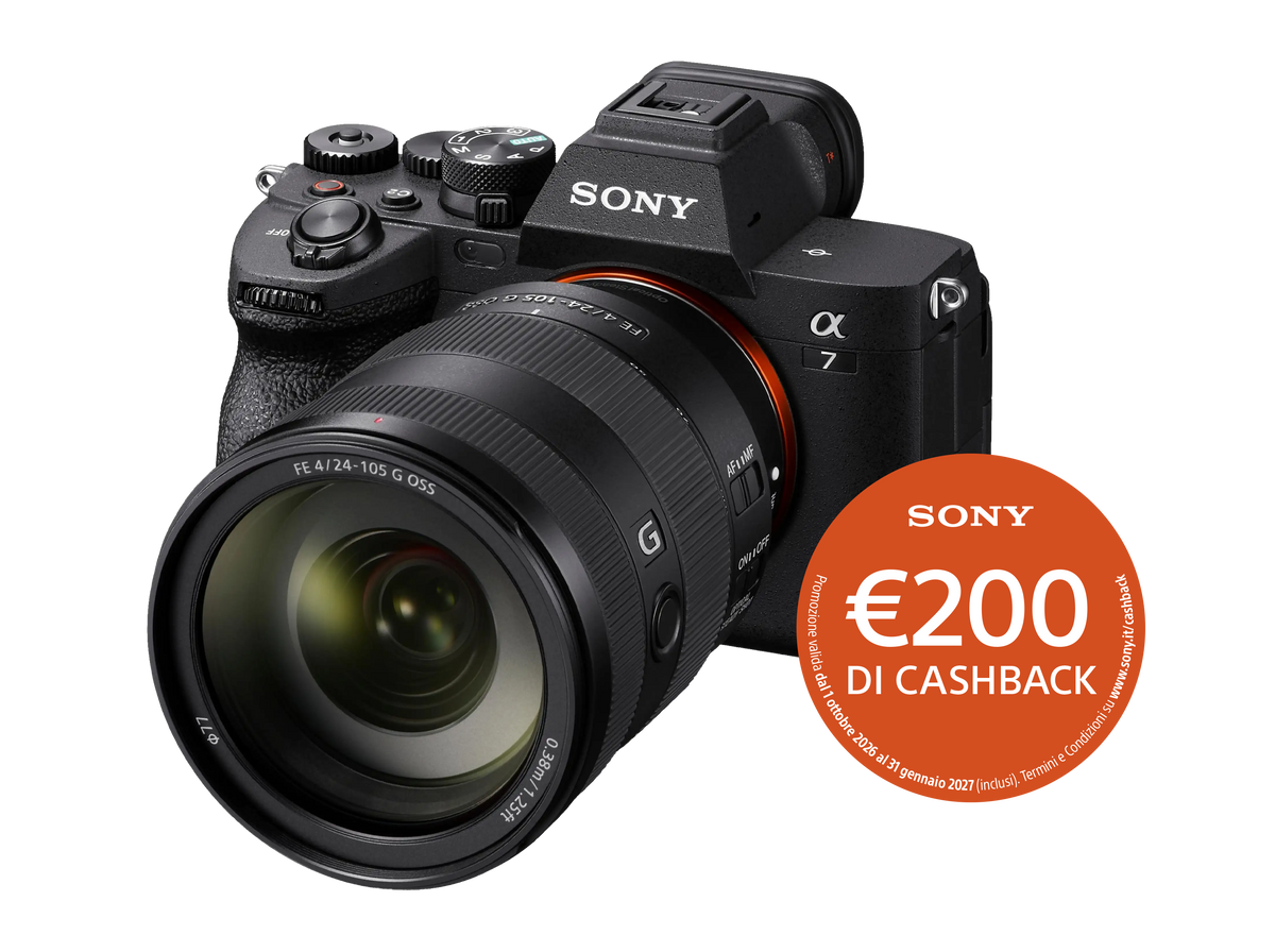 Sony A7IV + FE 24-105mm f/4 G OSS - Garanzia Sony Italia