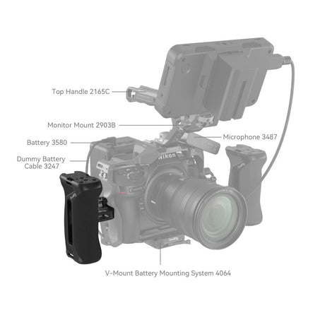 SmallRig maniglia laterale con viti da 1/4"-20 4015 - Cavone Lux Pro