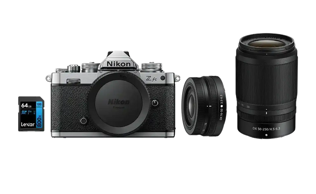 Nikon Z fc SL + Z DX 16-50 SL + 50-250 SD 64GB 800x - Garanzia Nital Italia - Cavone Lux Pro