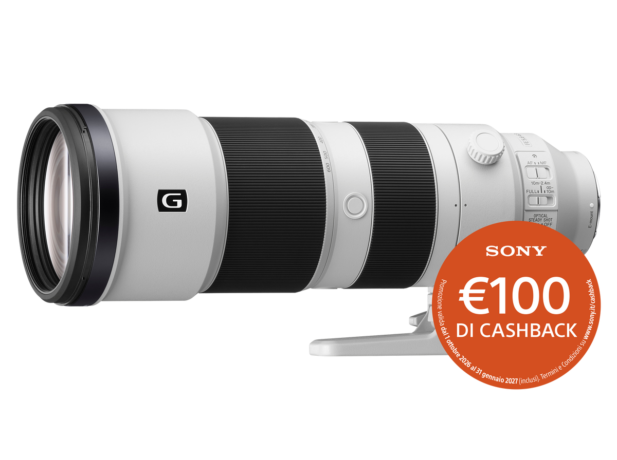 Sony FE 200-600mm f/5.6-6.3 G OSS - Garanzia Sony Italia