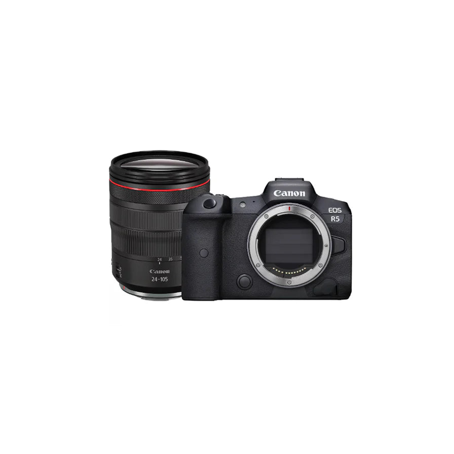 Canon EOS R5 + obiettivo RF 24-105mm F4 L IS USM - Garanzia Canon Italia - Cavone Lux Pro