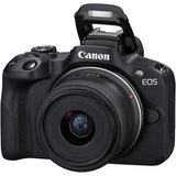 Canon EOS R50 + RF-S 18-45mm F4.5.-6.3 IS STM - Garanzia Canon Italia - Cavone Lux Pro
