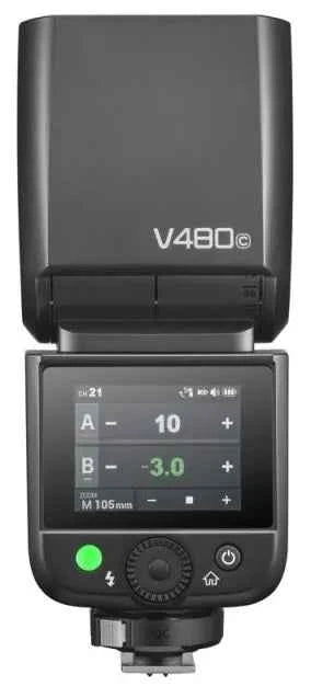 Godox V480C TTL Flash a slitta Compatto con Batteria a Litio per Canon