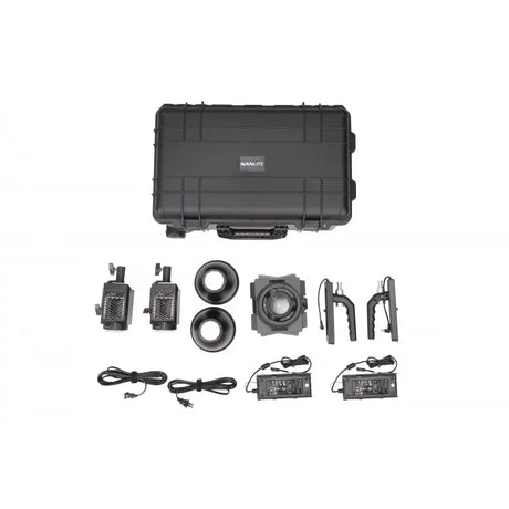Nanlite Forza 60 Kit 2 pz con Trolley, Riflettore e Lente Fresnel (5600 k) USATO - Cavone Lux Pro