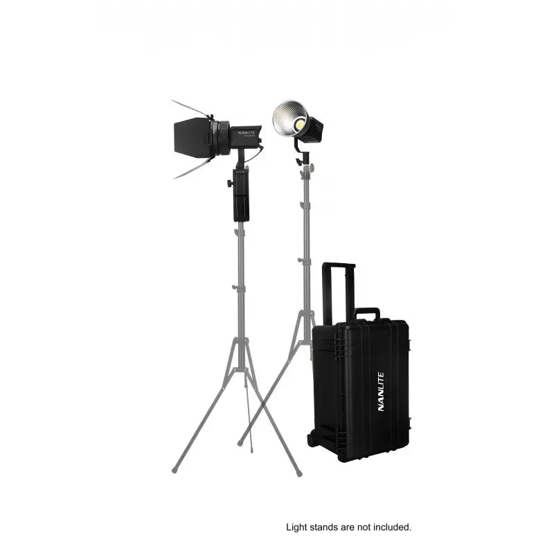 Nanlite Forza 60 Kit 2 pz con Trolley, Riflettore e Lente Fresnel (5600 k) USATO - Cavone Lux Pro