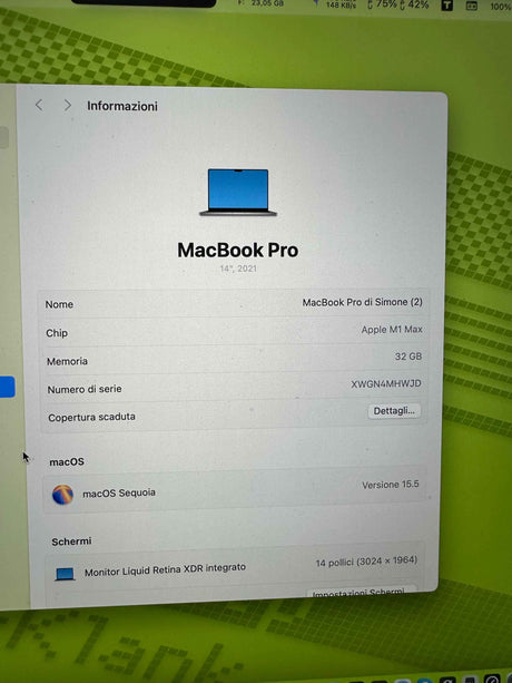 Apple MacBook Pro M1 Max 10-Core 32GB 1TB SSD (USATO)