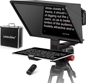 Desview TP170 Teleprompter 17" con valigia - Cavone Lux Pro