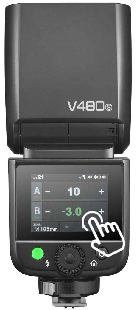 Godox V480S TTL Flash a slitta Compatto con Batteria a Litio per Sony
